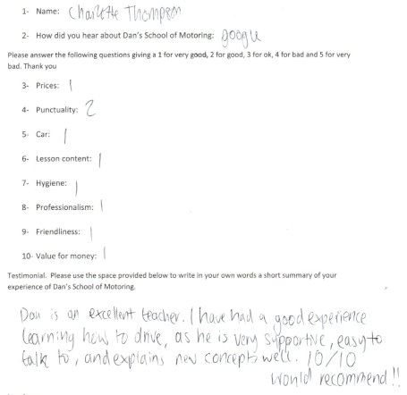 Charlotte's Testimonial